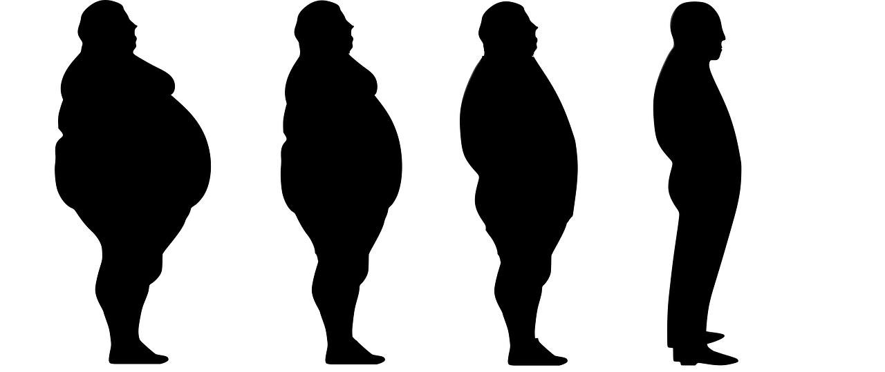 image of fat to thin body due to over the counter weightloss