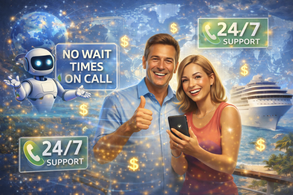 AI-powered healthcare call assistant providing no wait times on calls and 24/7 patient support